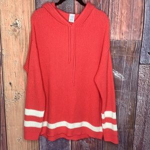 Time and Tru Knit Sweater with Hood